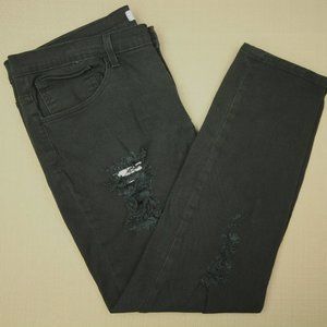 Judy Blue Slim Fit Jeans Women's Size 3XL Black Distressed Denim